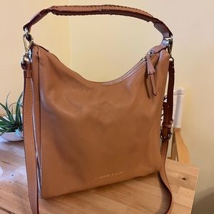 Etienne Aigner Crossbody Handbag Light Brown Leather with Strap